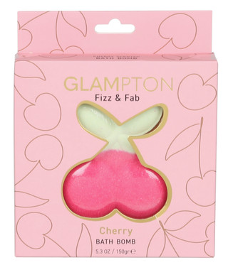 Thumbnail 1: Glampton Cherry Bath Bomb - 150g 