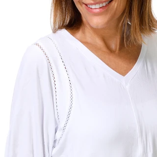 Thumbnail 3: Coral Bay Women's Petite Short Puff Sleeve Top 