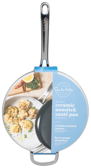 Thumbnail 1: SUR LA TABLE 4.5 qt Ceramic Nonstick Sauté Pan 