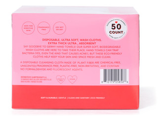 Thumbnail 2: Glampton 50 ct Squeaky Clean Disposable Wash Cloths  