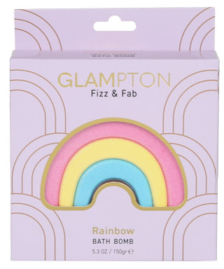 Thumbnail 1: Glampton Rainbow Bath Bomb - 150g 