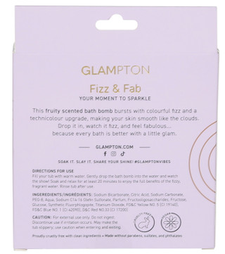 Thumbnail 2: Glampton Rainbow Bath Bomb - 150g 
