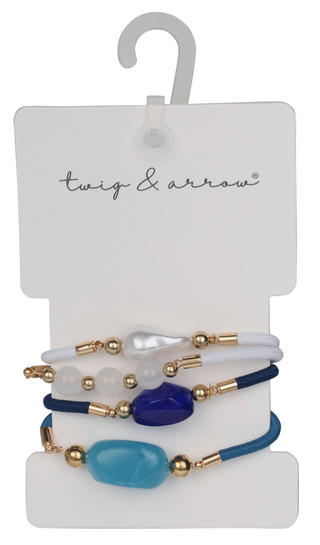 Thumbnail 1: TWIG & ARROW 4-Piece Multi Bead Ponytail Set 
