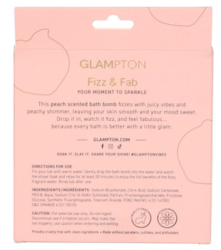 Thumbnail 2: Glampton Peach Bath Bomb - 150g 