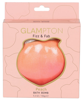 Thumbnail 1: Glampton Peach Bath Bomb - 150g 