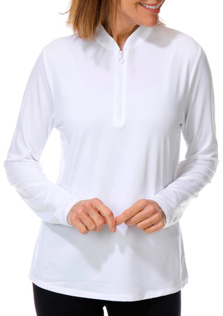 Thumbnail 1: Ben Hogan Women's Long Sleeve Outdoor Performance Airflow Top 