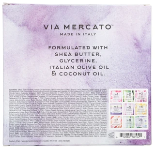Thumbnail 2: Via Mercato 9 Pc Shea Butter Enriched Soaps Set 