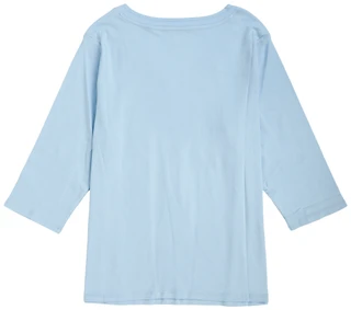 Thumbnail 3: Coral Bay Women's Plus 3/4 Sleeve Solid V-neck Casual Knit Top 