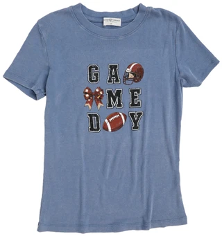 Thumbnail 1: Vintage threadz Juniors Short Sleeve Game Day Tee 