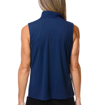 Thumbnail 2: Stella Parker Women's Sleeveless Active Ruched 1/4 Zip Top 