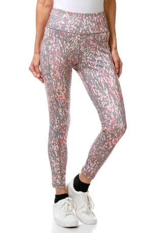 Thumbnail 1: DKNY Women's Printed High Waist Fitness Leggings w/ Pockets  