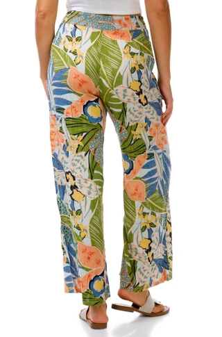 Thumbnail 2: Angie Junior's Floral Woven Pants 