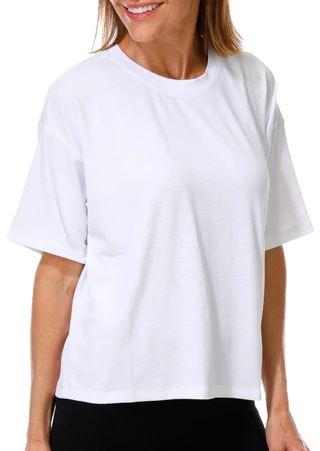 Thumbnail 1: RBX Women's Short Sleeve Bubble Mesh Performance Tee 