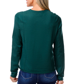 Thumbnail 2: French Connection Women's Long Sleeve Solid Crew Neck Sweater 