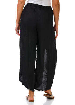 Thumbnail 2: Angie Juniors' Tie Front Wide Leg Pants  
