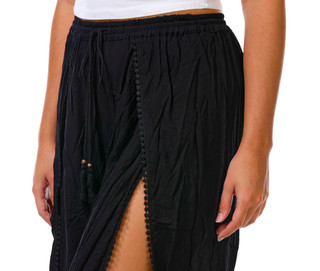 Thumbnail 3: Angie Juniors' Tie Front Wide Leg Pants  