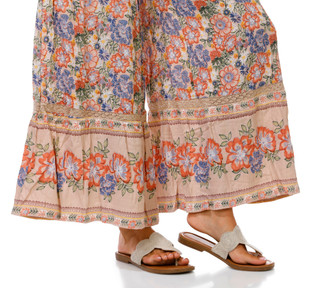 Thumbnail 2: Angie Juniors' Tropical Wide Leg Pants 