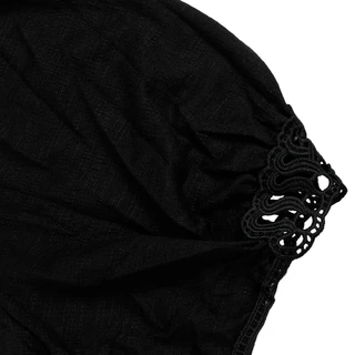 Thumbnail 2: MAX STUDIO Women's Plus Short Sleeve Crochet Trim Peasant Solid 