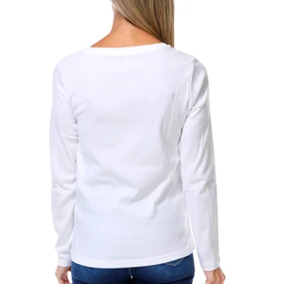 Thumbnail 2: Nautica Women's Long Sleeve Solid Tee 