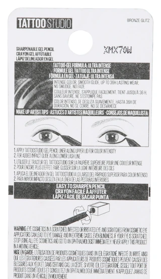 Thumbnail 2: Maybelline TattooStudio Gel Eye Pencil - Bronze Glitz 