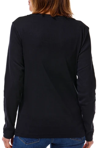 Thumbnail 2: Nautica Women's Long Sleeve Scallop Neck Tee 