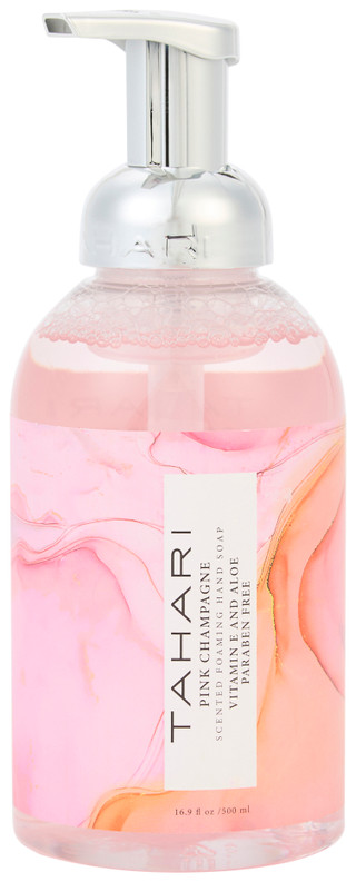 Thumbnail 1: Tahari Pink Floral Liquid Hand Soap - 17 oz 