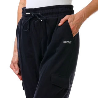 Thumbnail 3: DKNY Women's Cozy Fleece Logo Cargo Joggers 
