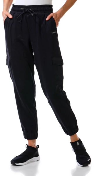Thumbnail 1: DKNY Women's Cozy Fleece Logo Cargo Joggers 