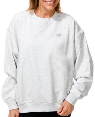 Thumbnail 1: New Balance Women's Long Sleeve Athletics French Terry Crew Sweater  
