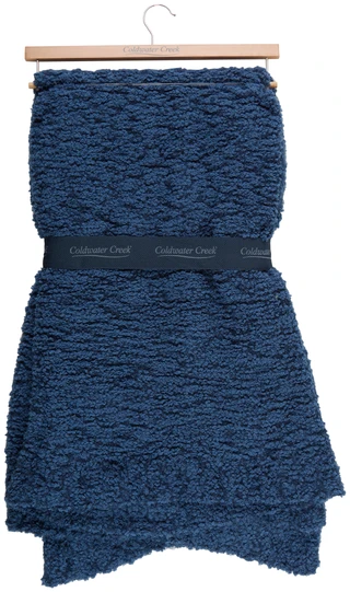 Thumbnail 2: Coldwater Creek 50x60 Cozy Knit Throw Blanket 