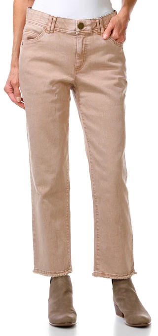Thumbnail 1: Democracy Women's High Rise Slim Straight Fray Hem Jeans  