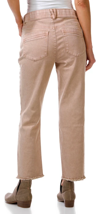 Thumbnail 2: Democracy Women's High Rise Slim Straight Fray Hem Jeans  
