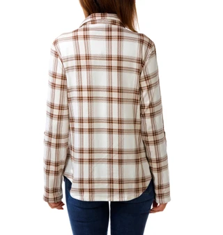 Thumbnail 2: ADRIENNE VITTADINI Women's Long Sleeve Plaid Button Up Top 