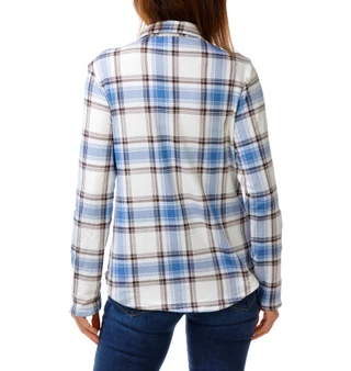 Thumbnail 2: ADRIENNE VITTADINI Women's Long Sleeve Plaid Button Up Top 
