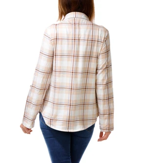Thumbnail 2: ADRIENNE VITTADINI Women's Long Sleeve Plaid Button Up Top 
