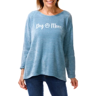 Thumbnail 1: Chenault Women's Embroidered Casual Knit Long Sleeve Top 