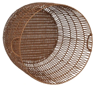 Thumbnail 2: Bino The Creel XL Round Resin Basket Hamper with Handles 