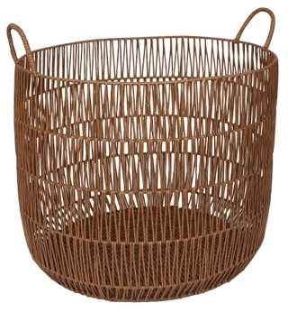 Thumbnail 1: Bino The Creel XL Round Resin Basket Hamper with Handles 