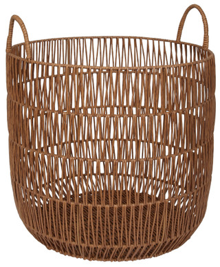 Thumbnail 1: Bino The Creel Medium Round Resin Basket Hamper with Handles 
