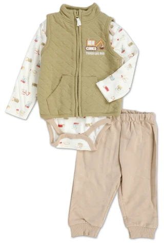 Thumbnail 1: Chick Pea Baby Boys 3 Pc Pants Set 