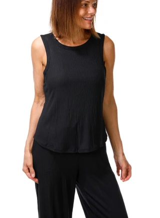 Thumbnail 4: JACLYN Women's 3 Pc Casual Tank, Cardigan, & Pants Set 