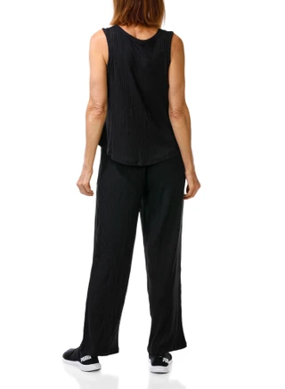 Thumbnail 6: JACLYN Women's 3 Pc Casual Tank, Cardigan, & Pants Set 