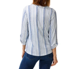 Thumbnail 2: Joie De Vivre Women's Split Neck Double Pocket Shirt 