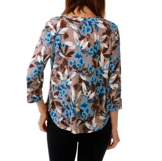 Thumbnail 2: Good Days Only Women's 3/4 Sleeve Pleated Button Front Top 