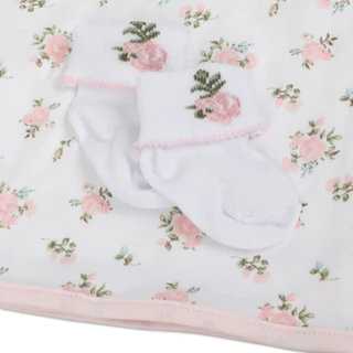 Thumbnail 2: Baby Essentials Baby Girls 5 Pc Floral Pant Set 