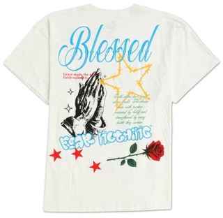 Thumbnail 2: Vibes Big Men's Blessed Religious Heavy Tee 