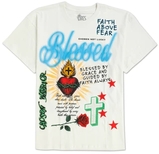 Thumbnail 1: Vibes Big Men's Blessed Religious Heavy Tee 