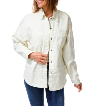 Thumbnail 1: Indigo Rein Women's Long Sleeve Denim Button Front Jacket 