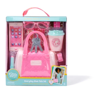 Thumbnail 1: Glitz Girlz 10 Pc Everyday Glam Tote Playset with Lights & Sounds Phone 