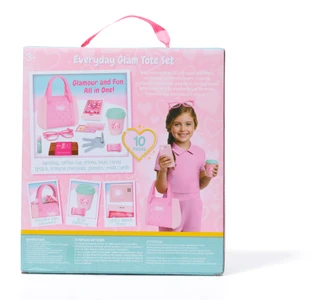 Thumbnail 2: Glitz Girlz 10 Pc Everyday Glam Tote Playset with Lights & Sounds Phone 